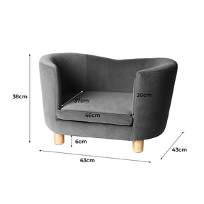 PaWz Luxury Elevated Sofa Anti-slip Raised Dog Cat Beds Couch Kitten Lounge