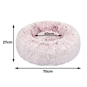PaWz Replaceable Cover For Dog Calming Bed Nest Mat Soft Plush Kennel Pink M