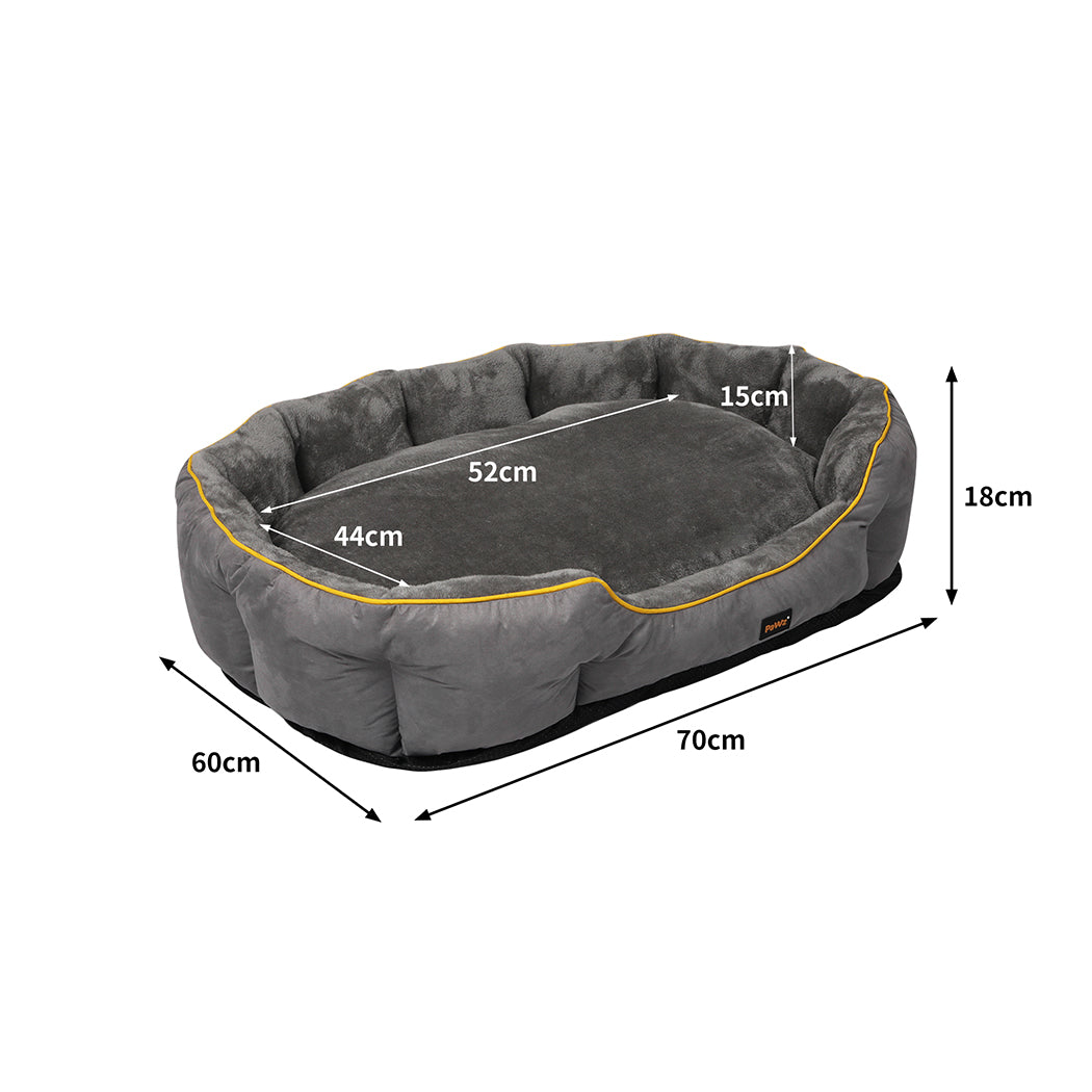 PaWz Electric Pet Heater Bed Heated Mat Cat Dog Heat Blanket Removable Cover M