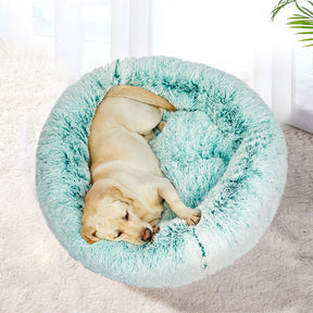 PaWz Pet Beds Dog Cat Soft Warm Kennel Round Calming Nest Cave AU Teal XXL